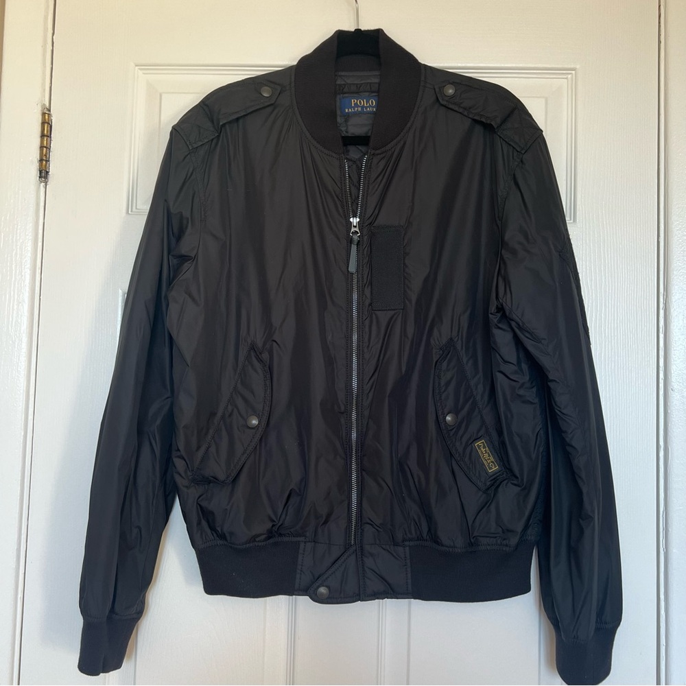 Polo by Ralph Lauren Men's Black Bomber Jacket